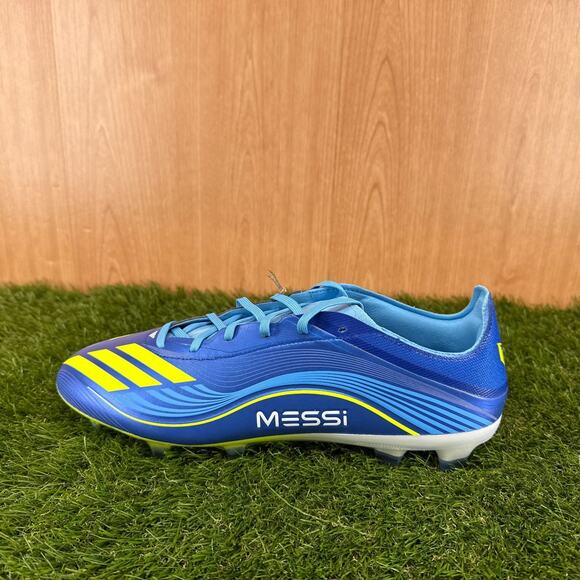 Messi x adidas F50 Pro FG Royal Blue Solar Yellow Cleats JQ7953 Men\'s Size 12 main image 5